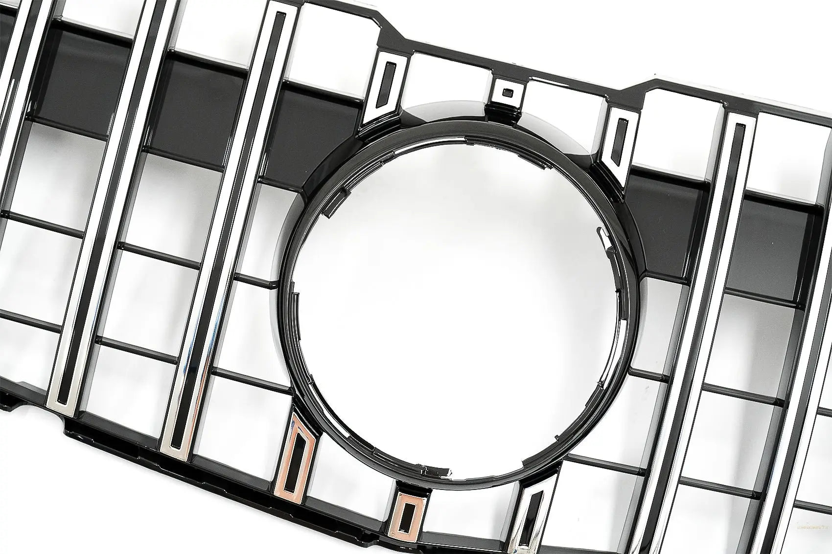 Kühlergrill Passend Für Mercedes GLK-Klasse X204 Facelift (2013-2015) GT-R Panamericana Design Chrom KITT