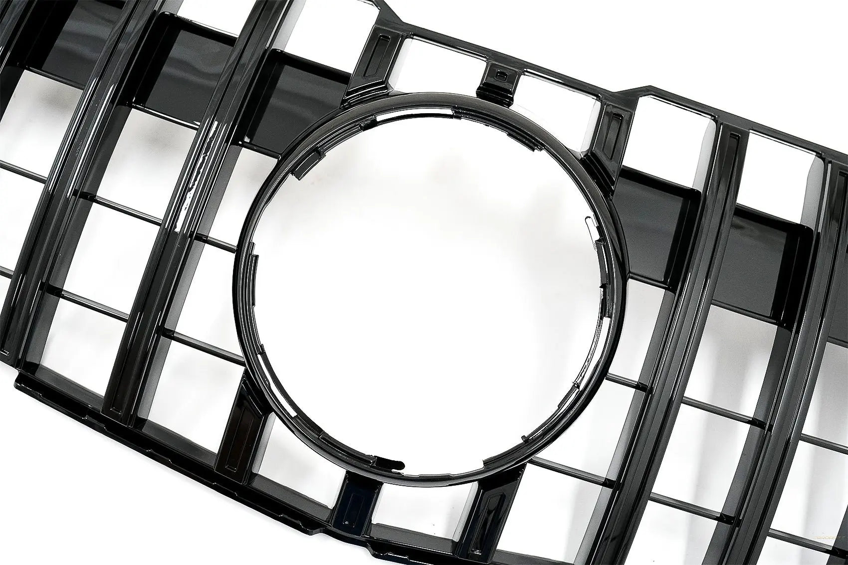 Kühlergrill Passend Für Mercedes GLK-Klasse X204 Facelift (2013-2015) GT-R Panamericana Design Piano Black KITT Specials