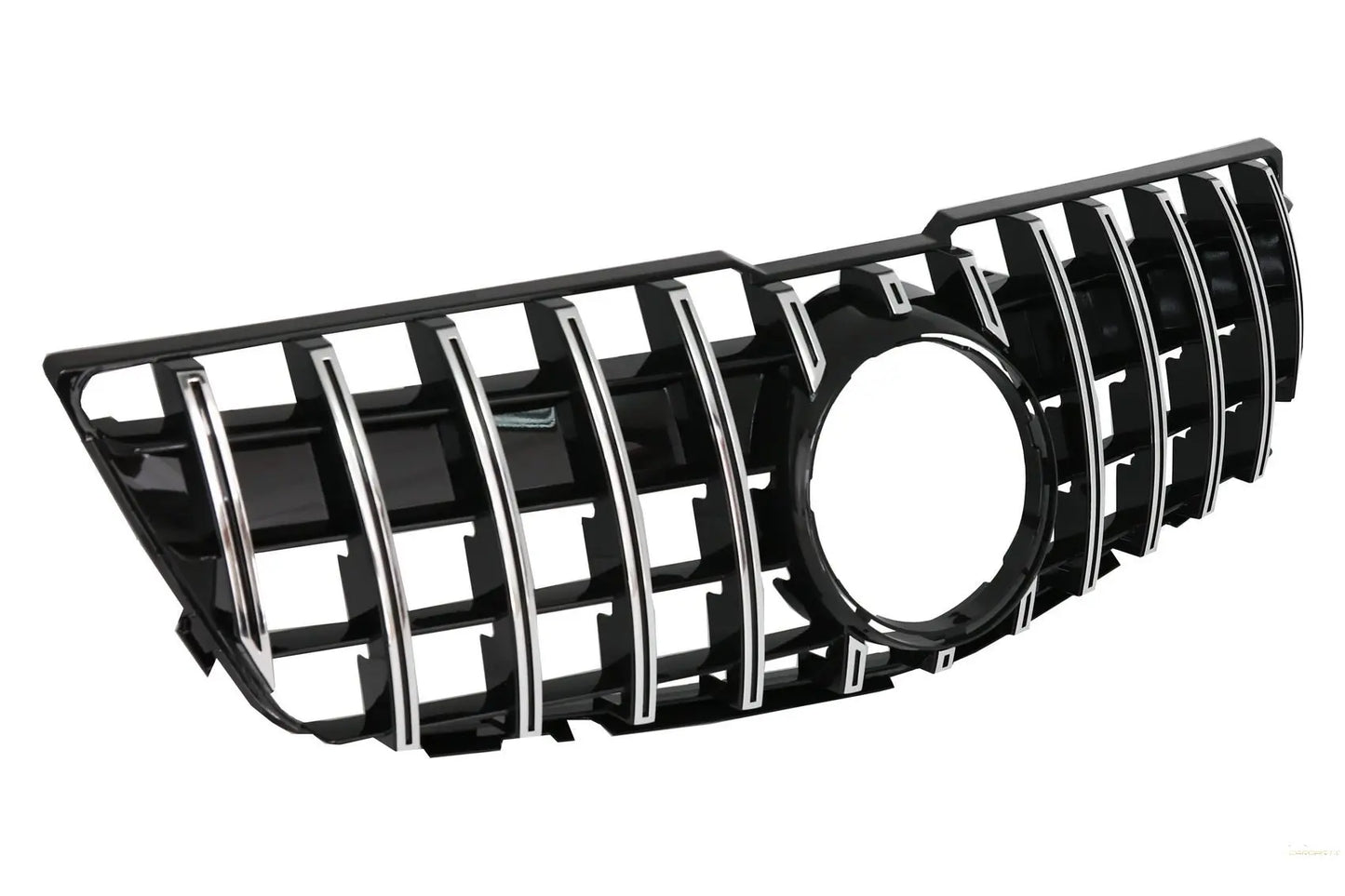 Kühlergrill Passend Für Mercedes GLK-Klasse X204 Pre Facelift (2008-2012) GT-R Panamericana Design Schwarz Verchromt KITT Specials