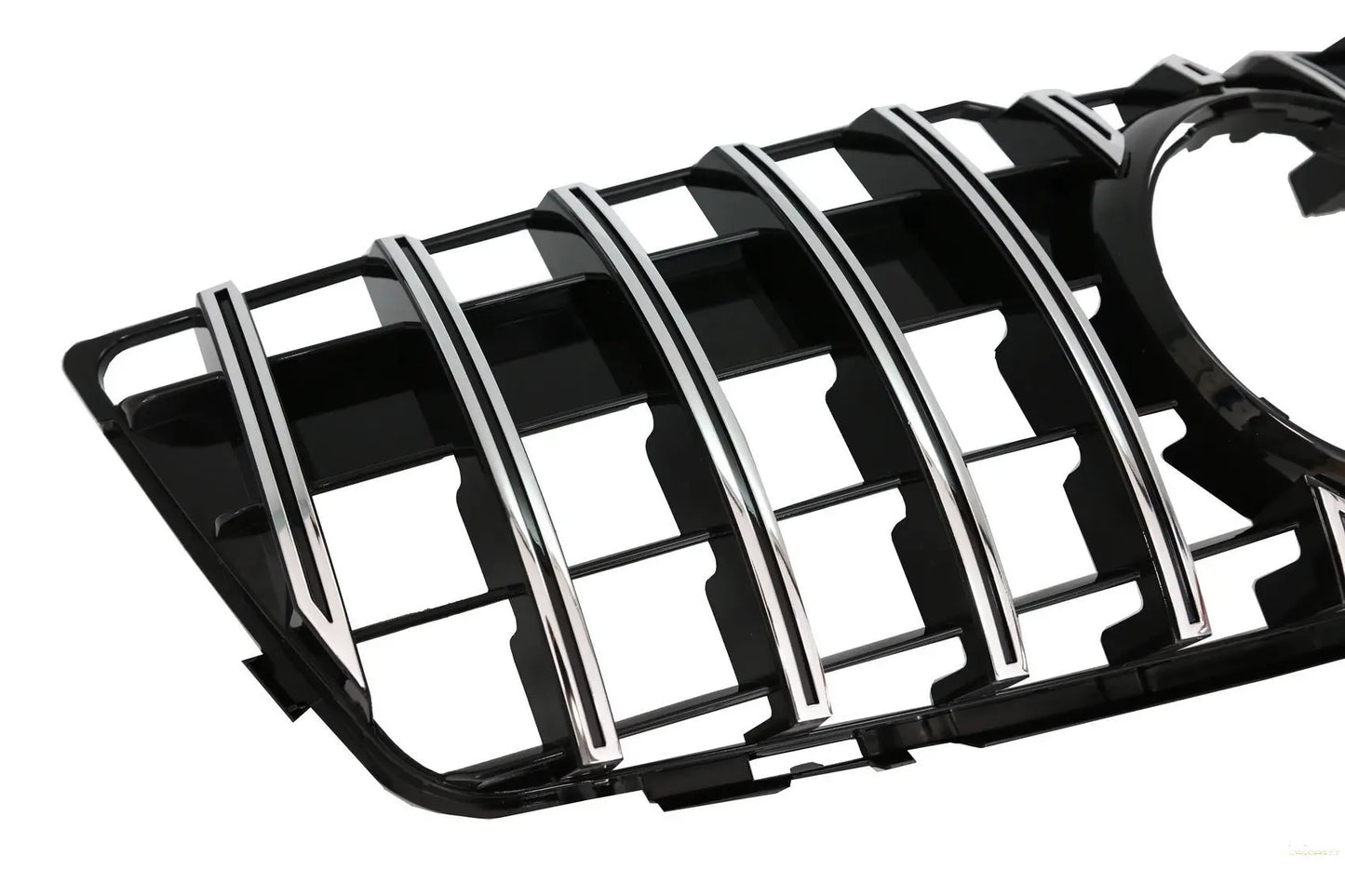 Kühlergrill Passend Für Mercedes GLK-Klasse X204 Pre Facelift (2008-2012) GT-R Panamericana Design Schwarz Verchromt KITT Specials