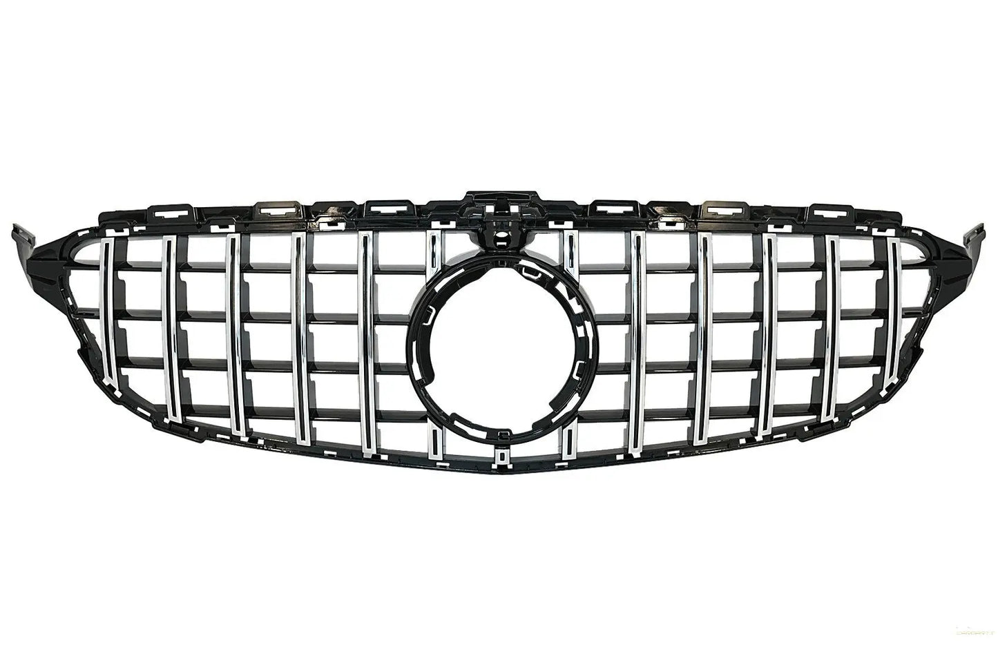 Kühlergrill Passend Für Mercedes W205 Limousine S205 T-Modell A205 Cabriolet C205 Coupé Facelift (03.2018-2020) Mit 360 Kamera Chrom KITT EU