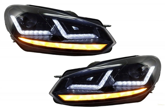 Kühlergrill Passend Für VW Golf VI (2008-2012) Mit Osram Xenon-Scheinwerfern LED Dynamisches Blinklicht R20 Design Osram