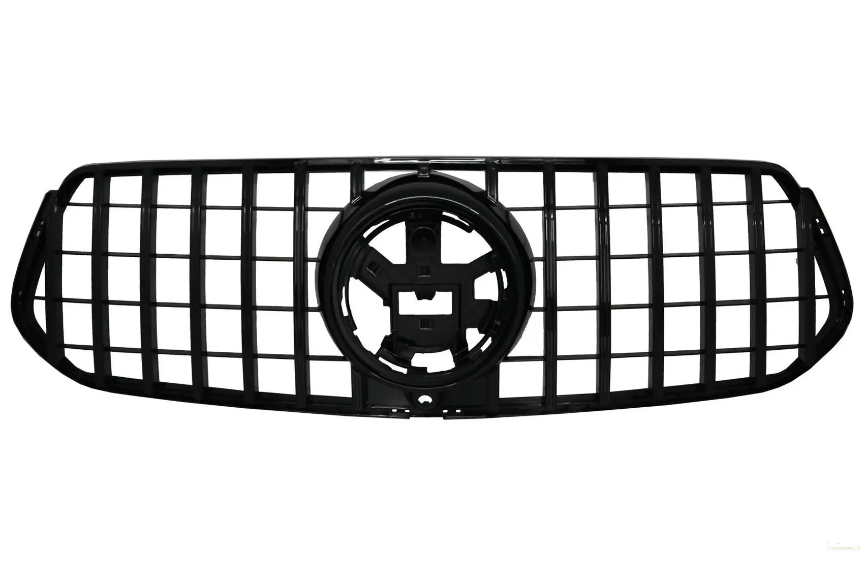 Kühlergrill Vorne Passend Für Mercedes GLE SUV W167 V167 GLE Coupé C167 Sportpaket (2019-Up) GTR Panamericana Design Ganz In Schwarz KITT Specials
