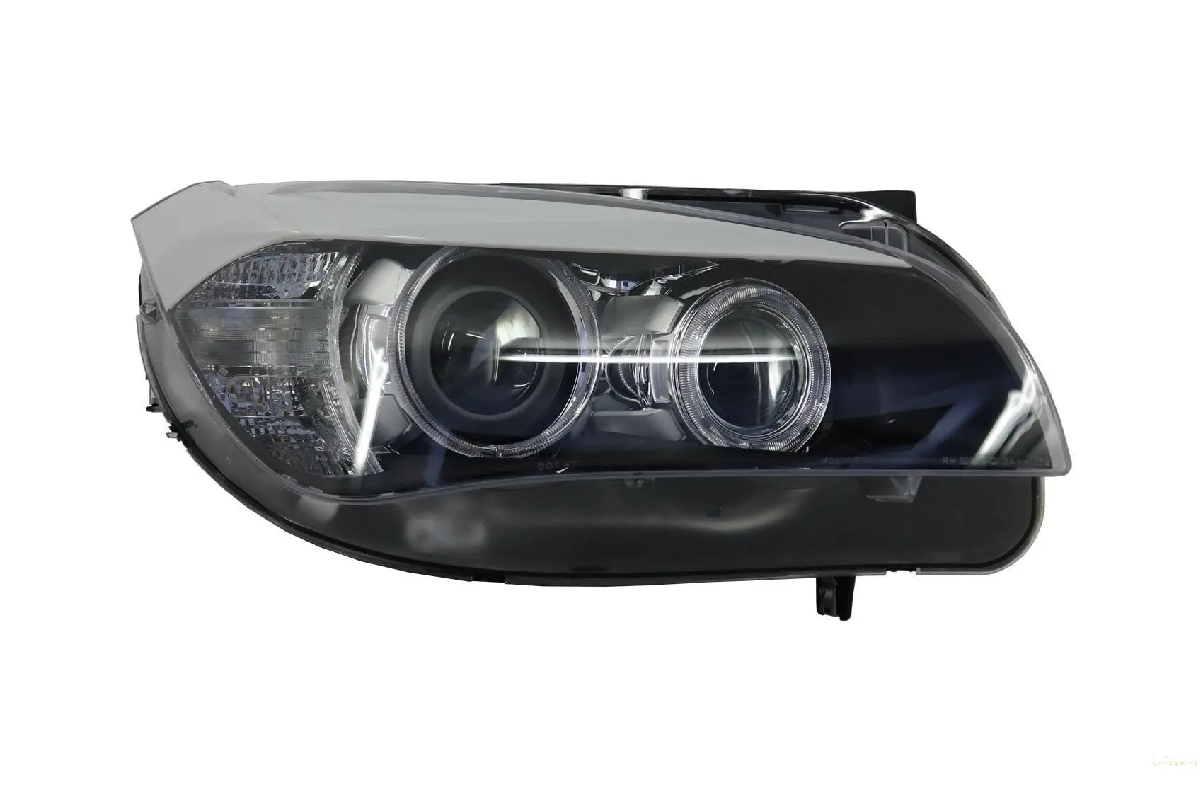 LED Angel Eyes Scheinwerfer Passend Für BMW X1 E84 (2009-2012) Xenon-Look KITT Lightning