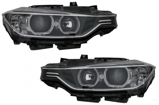 LED Drl Angel Eyes Scheinwerfer Mit Projektor Geeignet Für BMW 3er F30 F31 (2011-2015) KITT Lightning
