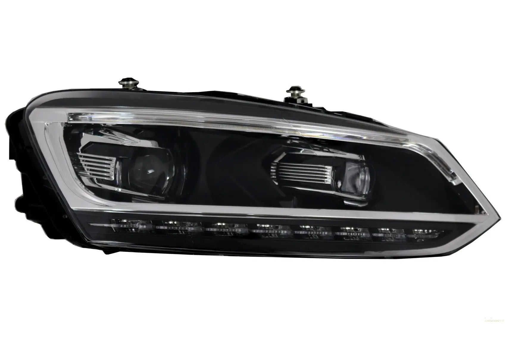 LED Light Bar Scheinwerfer Passend Für VW Polo Mk5 6R 6C (2010-2017) Dynamisches Sequentielles Blinklicht Matrix Look KITT