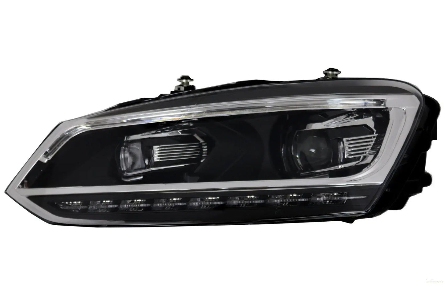 LED Light Bar Scheinwerfer Passend Für VW Polo Mk5 6R 6C (2010-2017) Dynamisches Sequentielles Blinklicht Matrix Look KITT