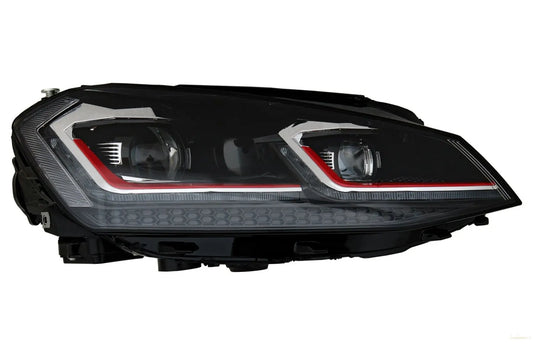 LED-Scheinwerfer Bi-Xenon-Optik Passend Für VW Golf 7 VII (2012-2017) Facelift G7.5 GTI-Design Mit Sequentiellem Dynamischem Blinklicht KITT