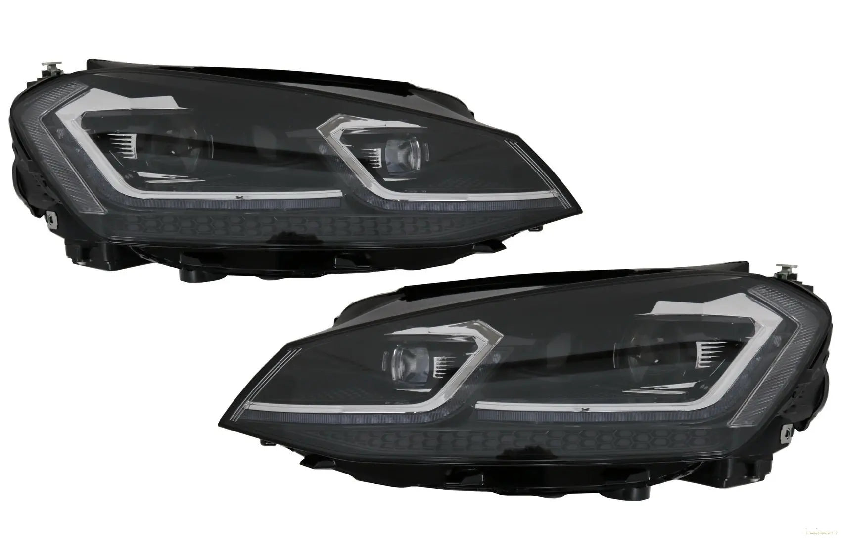 LED-Scheinwerfer Bi-Xenon-Optik Passend Für VW Golf 7 VII (2012-2017) Facelift G7.5 R Line Design Mit Sequentiellem Dynamischem Blinklicht KITT