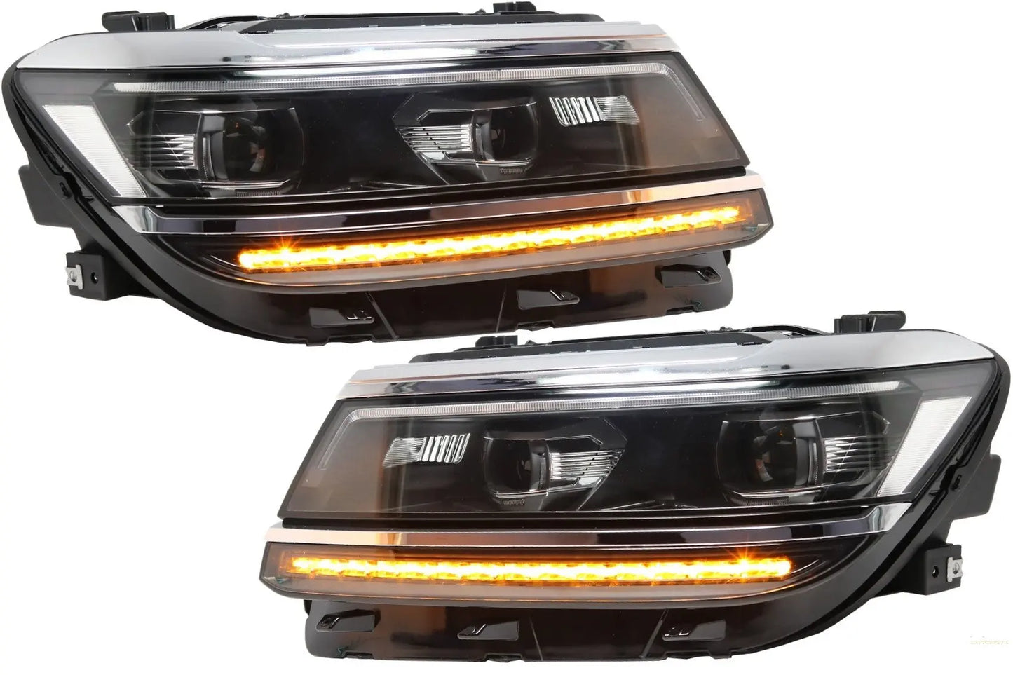 LED-Scheinwerfer Geeignet Für VW Tiguan II Mk2 (2016-2019) R-Line-Matrix-Design Sequentielle Dynamische Blinker KITT