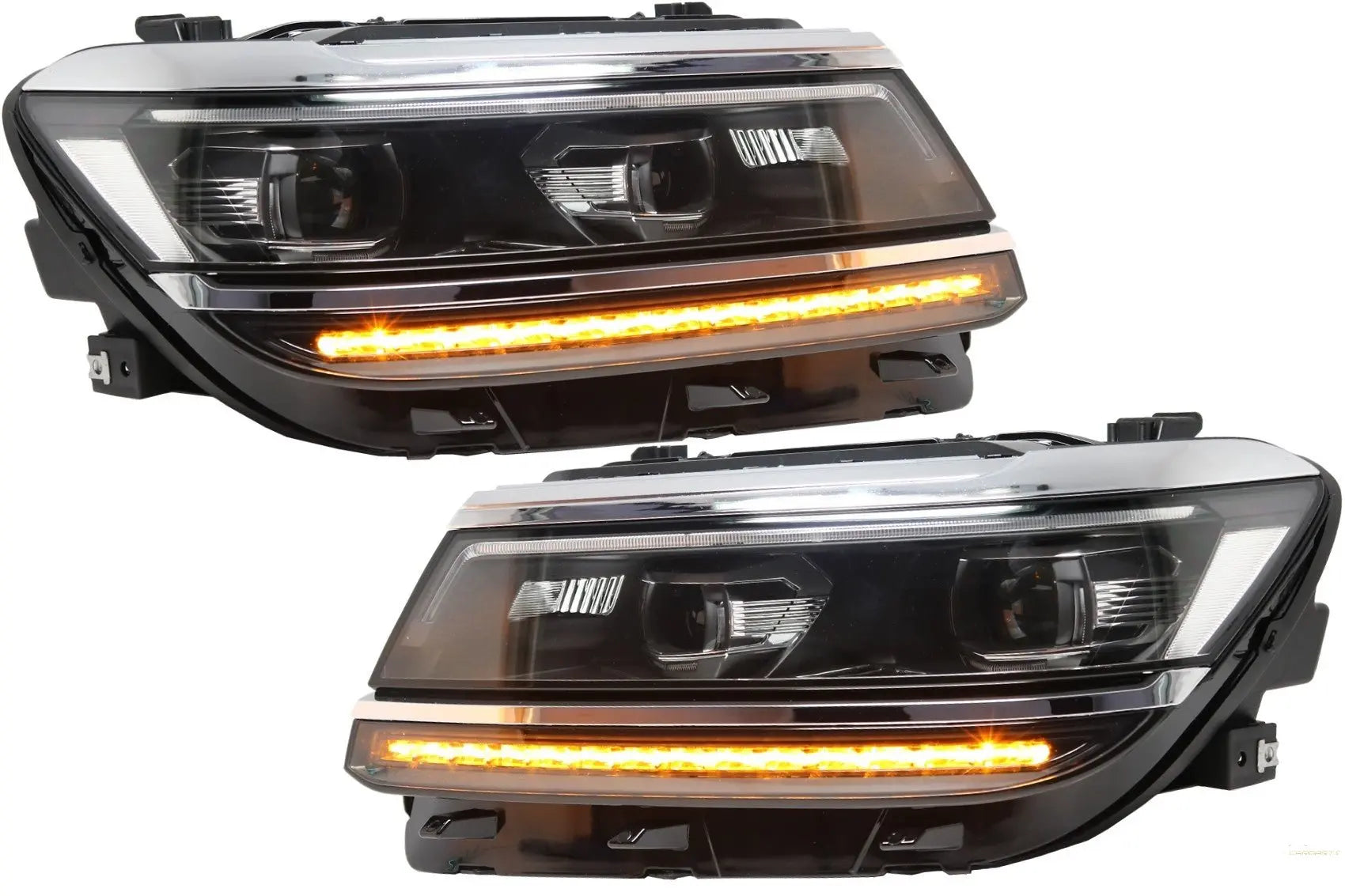 LED-Scheinwerfer Geeignet Für VW Tiguan II Mk2 (2016-2019) R-Line-Matrix-Design Sequentielle Dynamische Blinker KITT