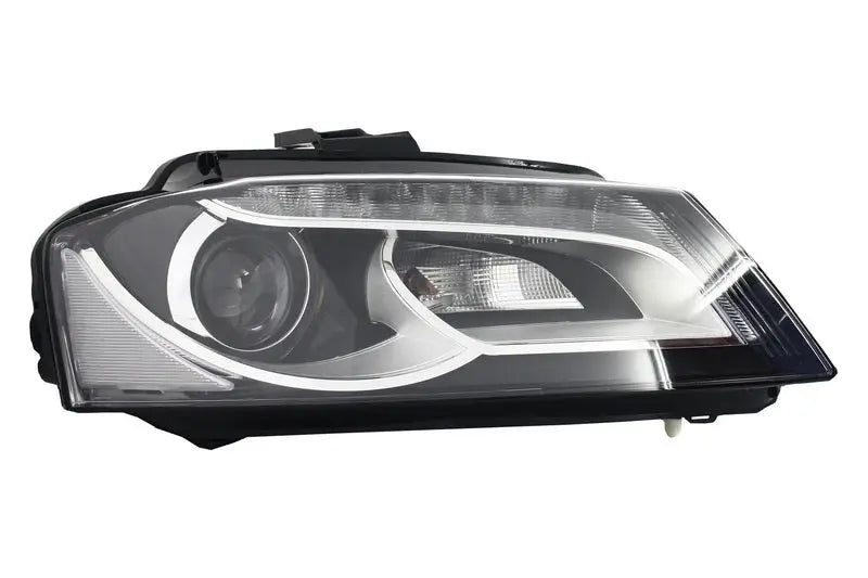 LED Scheinwerfer Passend Für Audi A3 8P1 (2008-2012) Design Schwarz GLAsklar KITT
