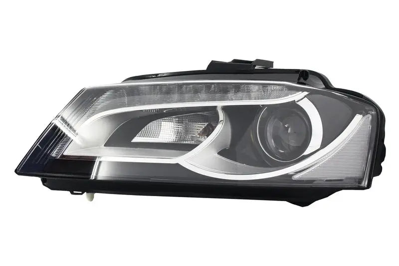 LED Scheinwerfer Passend Für Audi A3 8P1 (2008-2012) Design Schwarz GLAsklar KITT