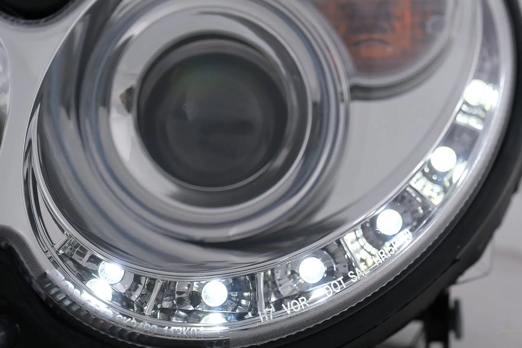 LED-Scheinwerfer Passend Für Mercedes Benz Clk W209 C209 Coupé A209 Cabrio (2003-2010) Chrom KITT Specials