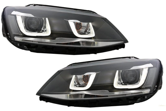 LED-Scheinwerfer Passend Für VW Jetta Mk6 VI (2011-2017) GTI 3D U Bi-Xenon-Design KITT Specials