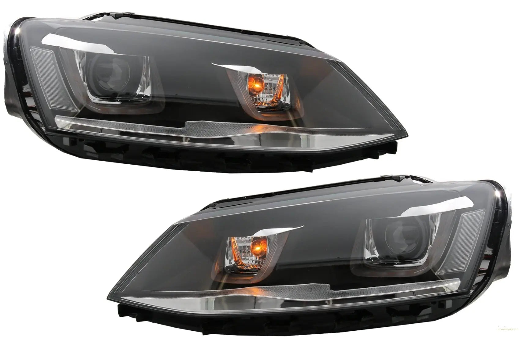 LED-Scheinwerfer Passend Für VW Jetta Mk6 VI (2011-2017) GTI 3D U Bi-Xenon-Design KITT Specials