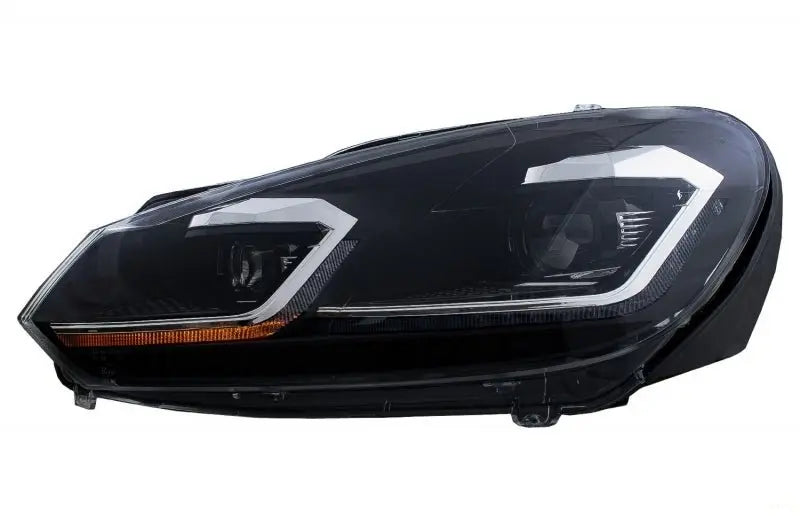 LED Scheinwerfer Und Rückleuchten Passend Für VW Golf 6 VI (2008-2013) Mit Facelift G7.5 Look Silber Fließend Dynamischer Sequenzieller Blinker LHD KITT