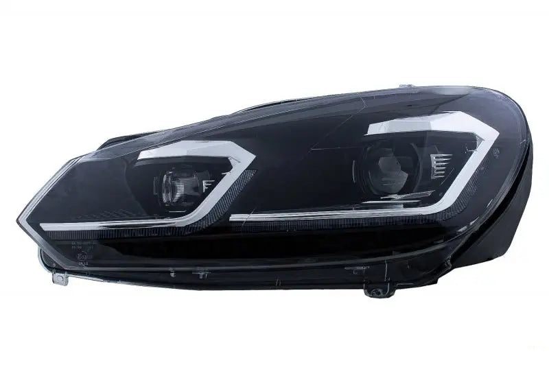 LED Scheinwerfer Und Rückleuchten Passend Für VW Golf 6 VI (2008-2013) Mit Facelift G7.5 Look Silber Fließend Dynamischer Sequenzieller Blinker LHD KITT
