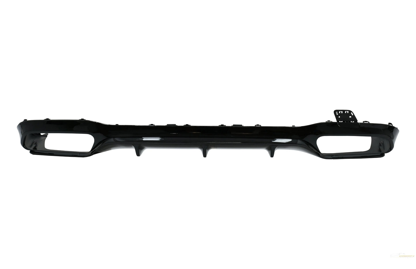 Luftdiffusor Für Die Hintere Stoßstange Mit Auspuffendrohren Passend Für Mercedes E-Klasse W213 (2016-Up) E63 Design Ganz In Schwarz KITT