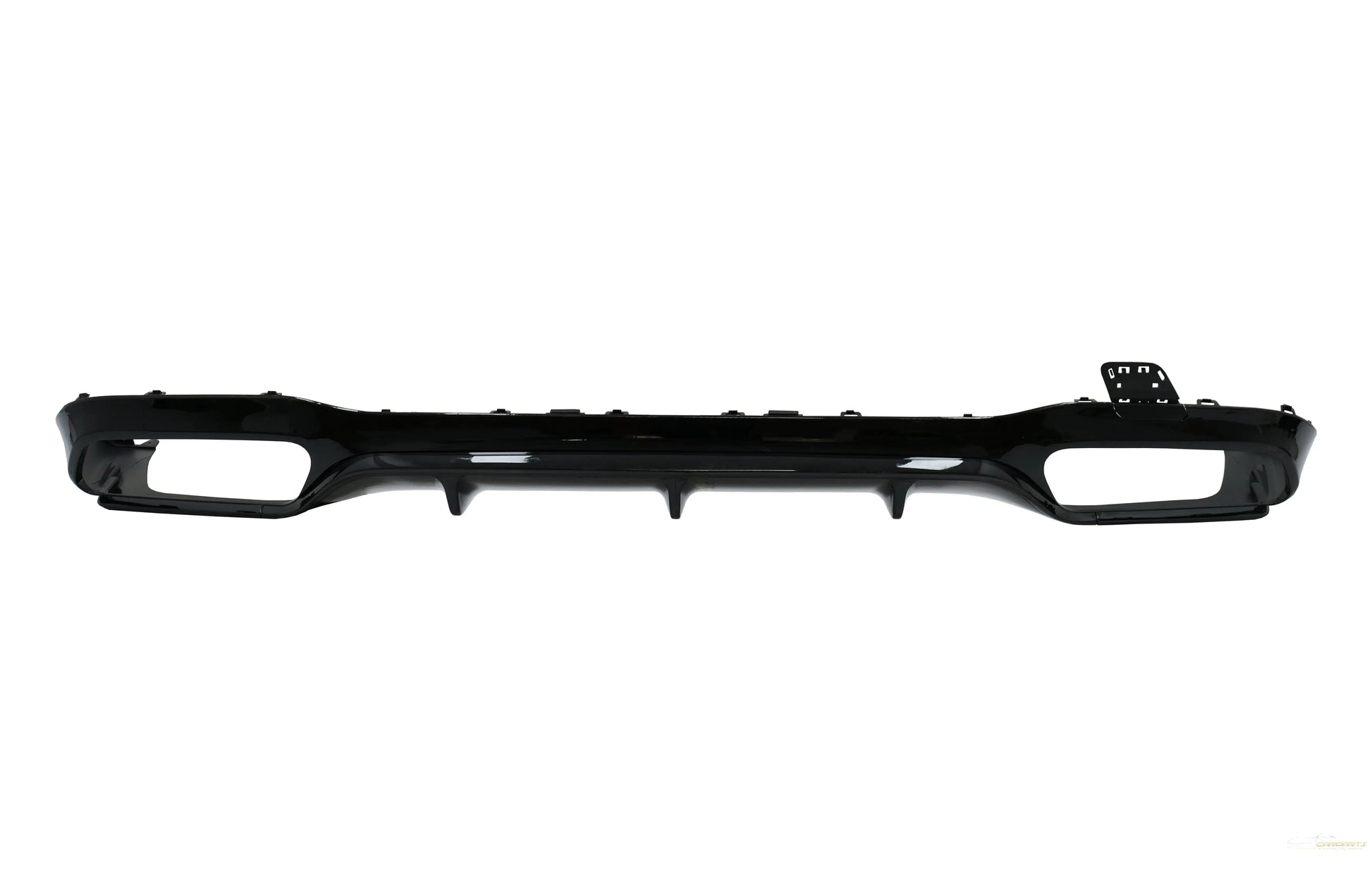 Luftdiffusor Für Die Hintere Stoßstange Mit Auspuffendrohren Passend Für Mercedes E-Klasse W213 (2016-Up) E63 Design Ganz In Schwarz KITT