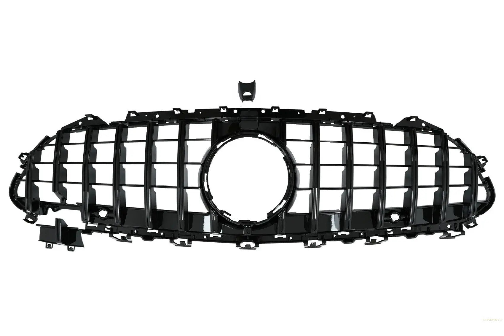 Mittelgitter Passend Für Mercedes CLS-Klasse C257 (2018-Up) Panamericana GTR Design Ganz In Schwarz KITT EU