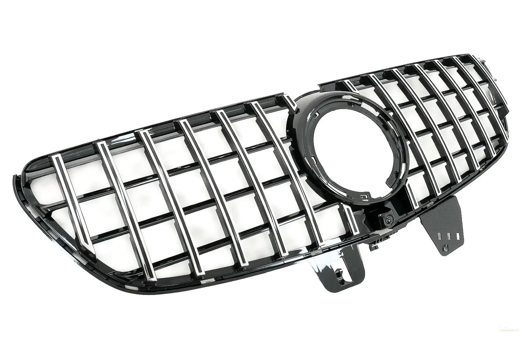 Mittelgitter Passend Für Mercedes V-Klasse W447 Facelift (2020-Up) GT R Panamericana Design Schwarz Verchromt KITT