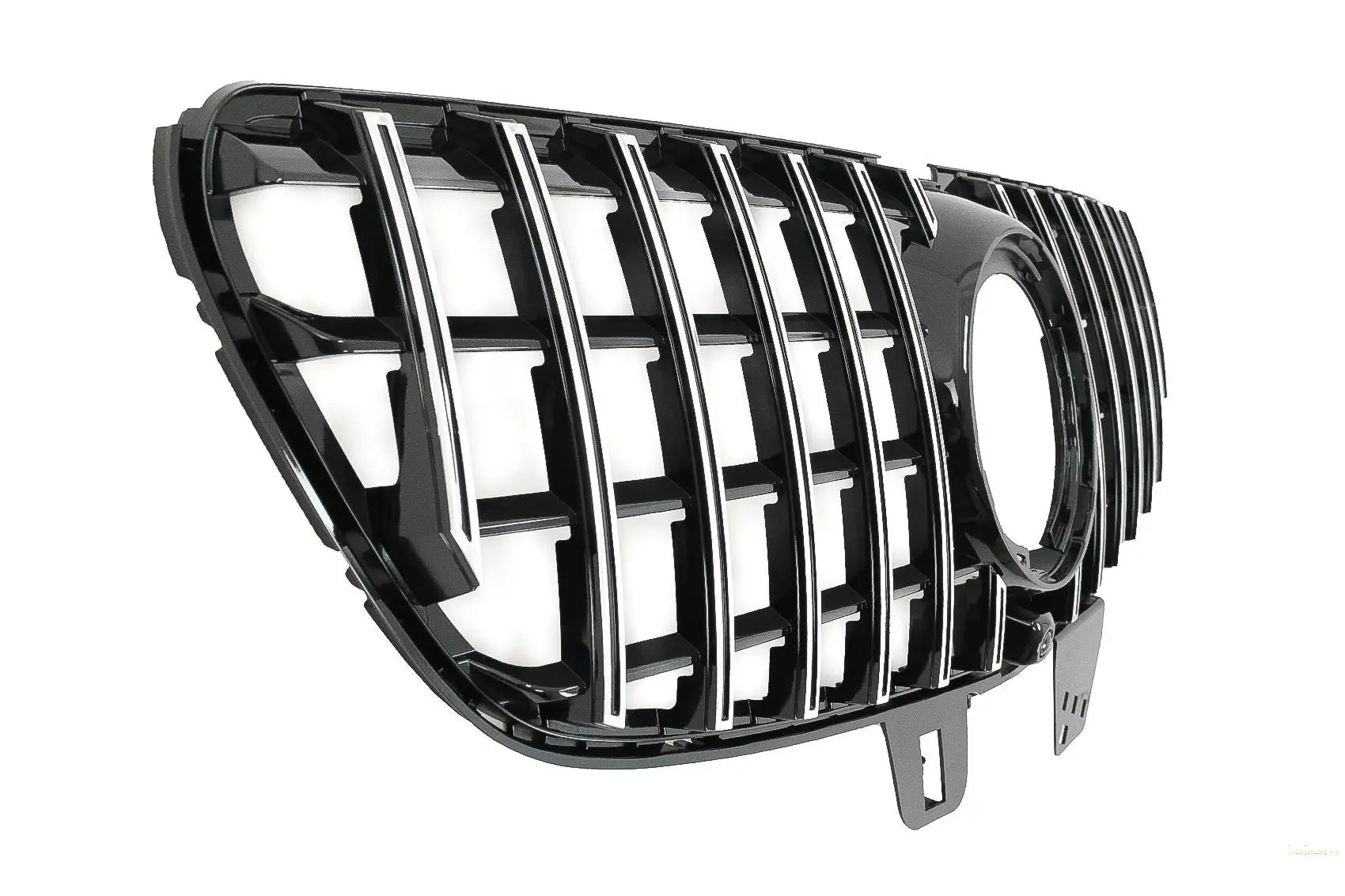 Mittelgitter Passend Für Mercedes V-Klasse W447 Facelift (2020-Up) GT R Panamericana Design Schwarz Verchromt KITT