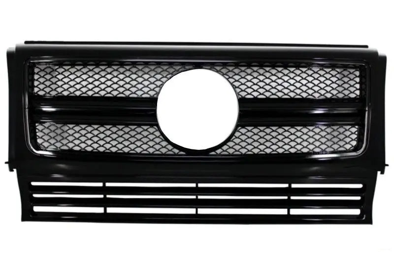 Montagegitter Mit LED-Scheinwerferabdeckungen Passend Für Mercedes G-Klasse W463 (1990-2012) G63 G65 Design Schwarz KITT