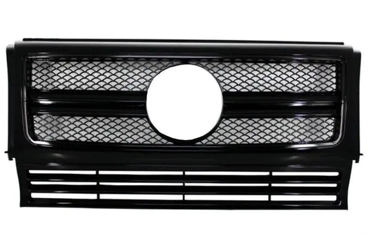 Montagegitter Mit LED-Scheinwerferabdeckungen Passend Für Mercedes G-Klasse W463 (1990-2012) G63 G65 Design Schwarz KITT