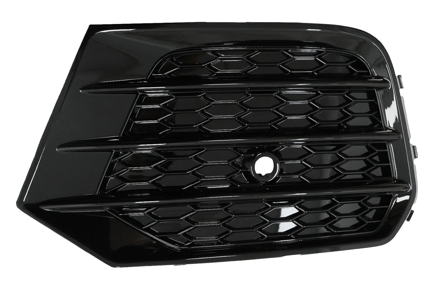 Nebelscheinwerferabdeckungen Seitengitter Passend Für Audi Q3 8U Facelift (2014-2017) RS Design Piano Black KITT