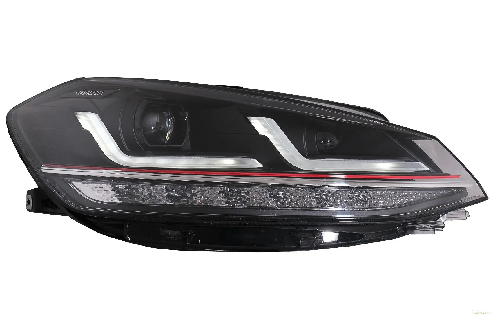Osram Voll-LED-Scheinwerfer LEDdriving Passend Für VW Golf 7.5 Facelift (2017-2020) GTI-Look-Upgrade Für Halogen Mit Dynamischem Blinklicht Osram