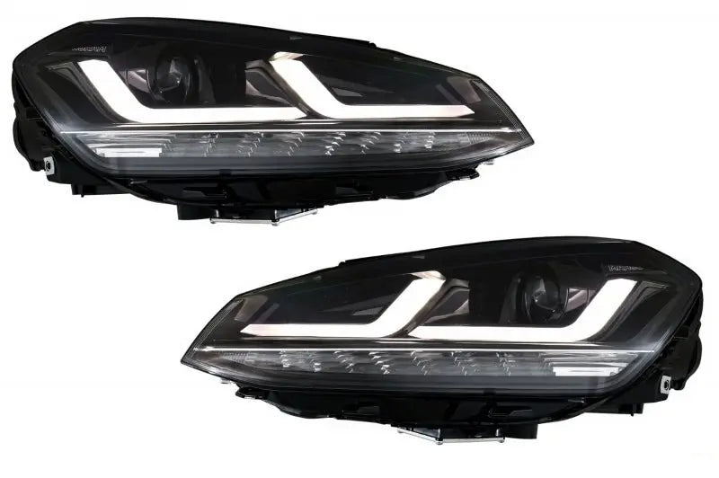 Osram Voll-LED-Scheinwerfer Mit Dynamischen Spiegelblinkern Passend Für VW Golf 7 VII (2012-2017) Schwarz Upgrade Osram