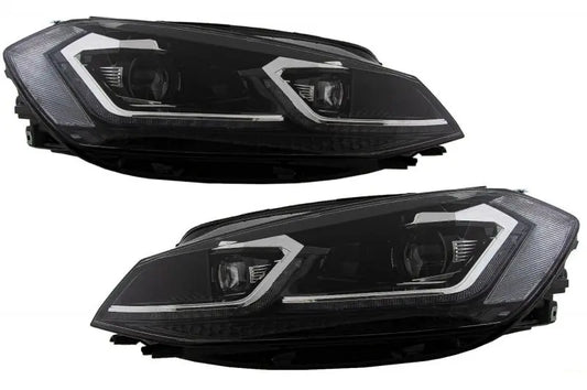 RHD-LED-Scheinwerfer Geeignet Für VW Golf 7.5 VII Facelift (2017) Mit Sequentiellen Dynamischen Blinkern KITT
