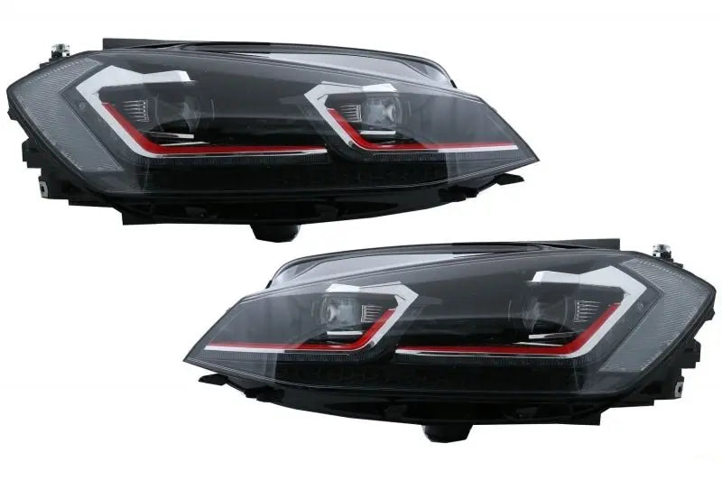 RHD-LED-Scheinwerfer Geeignet Für VW Golf 7.5 VII (2017-Up) GTI-Look Mit Sequentiellen Dynamischen Blinkern KITT