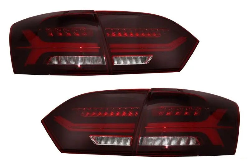 Rückleuchten LED Passend Für VW Jetta Mk6 VI (2012-2014) Dynamisch Fließende Blinker Roter Rauch KITT