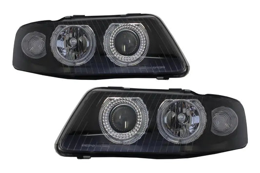 Scheinwerfer Angel Eye Passend Für Audi A3 8l (09.2000-05.2003) Schwarz KITT Lightning