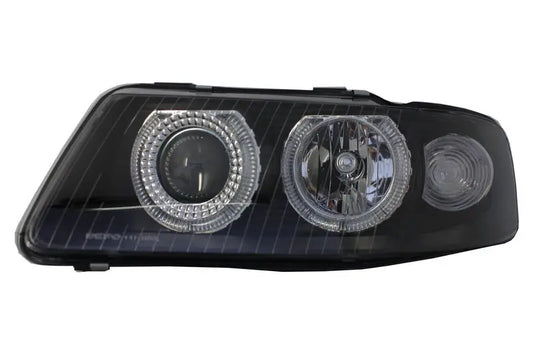 Scheinwerfer Angel Eye Passend Für Audi A3 8l (09.2000-05.2003) Schwarz KITT Lightning