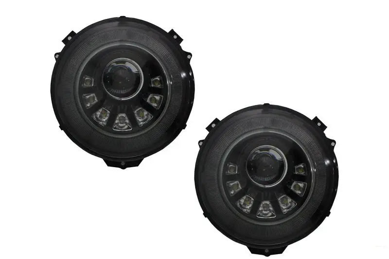 Scheinwerfer Bi-Xenon LED Passend Für Mercedes G-Klasse W463 (2005-2017) M Eckiger Look KITT