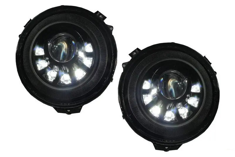 Scheinwerfer Bi-Xenon LED Passend Für Mercedes G-Klasse W463 (2005-2017) M Eckiger Look KITT