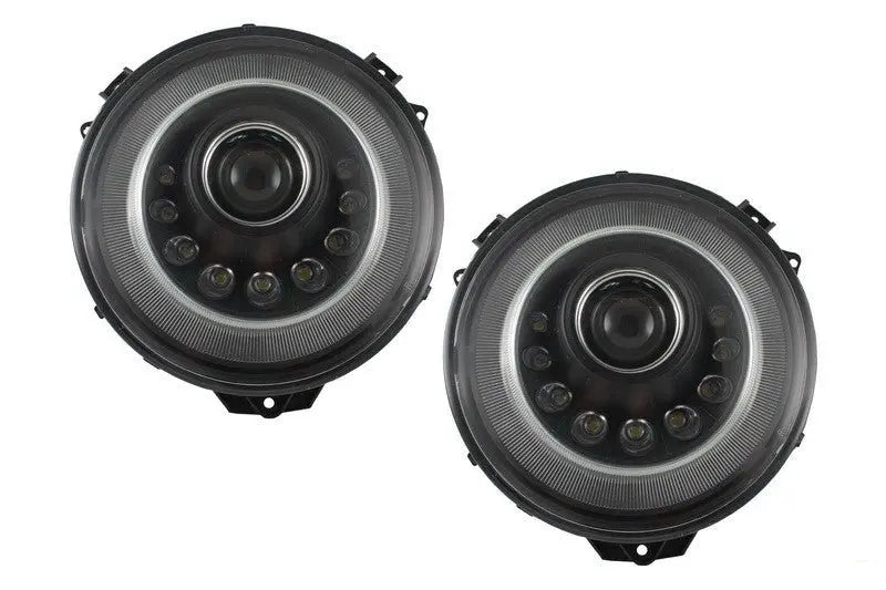 Scheinwerfer Bi-Xenon LED Passend Für Mercedes W463 G-Klasse (2005-2017) M-Look Mit Fließendem Dynamischem Abbiegelicht KITT