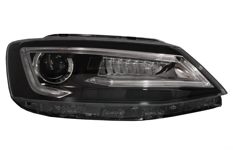 Scheinwerfer LED Tagfahrlicht Passend Für VW Jetta Mk6 VI (2011-2017) Bi-Xenon Design Dynamisch Fließende Signale Dämonenlook KITT