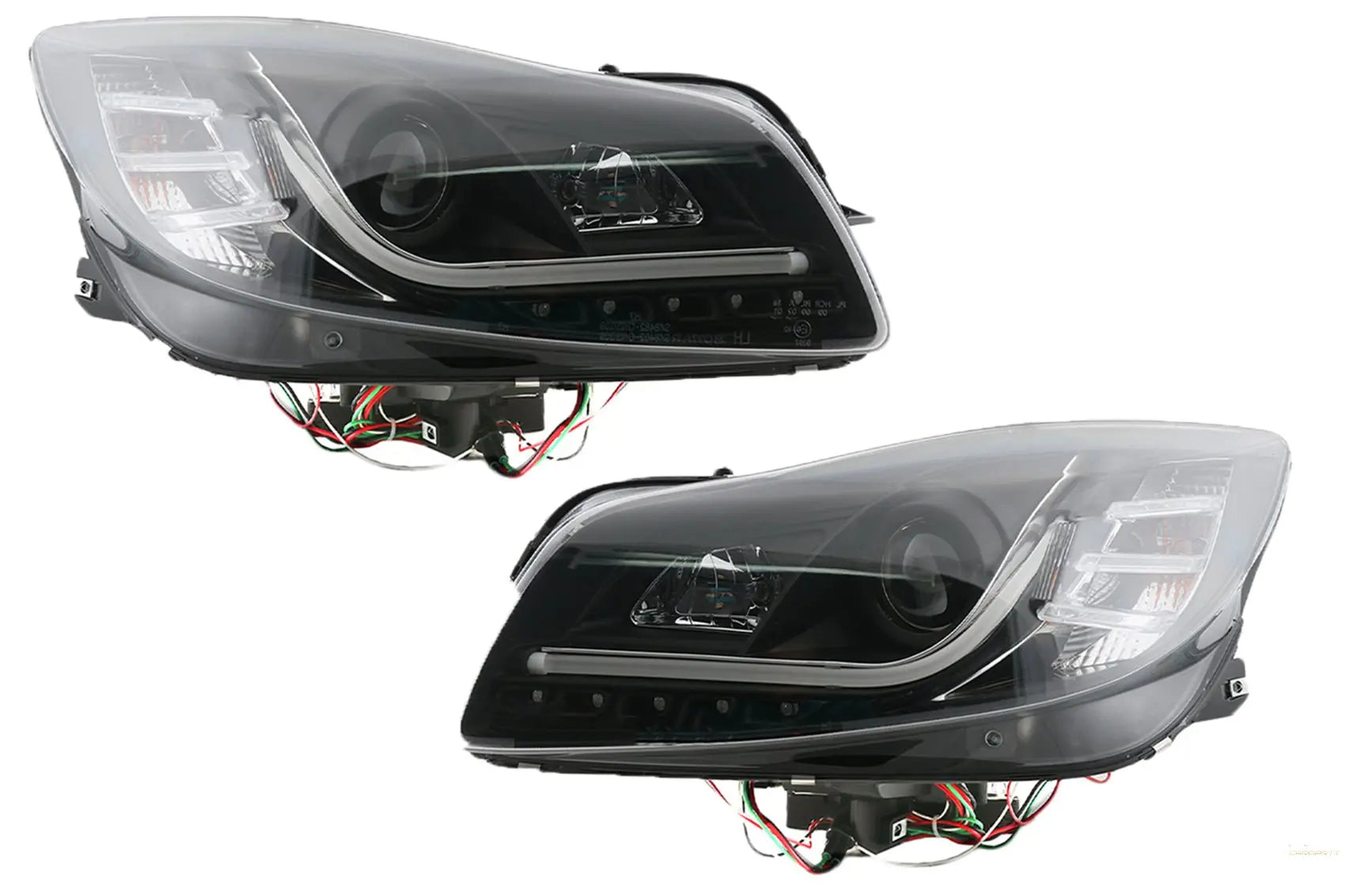 Scheinwerfer Passend Für Opel Insignia (2009) LED Drl Tagfahrlicht Schwarz KITT Lightning