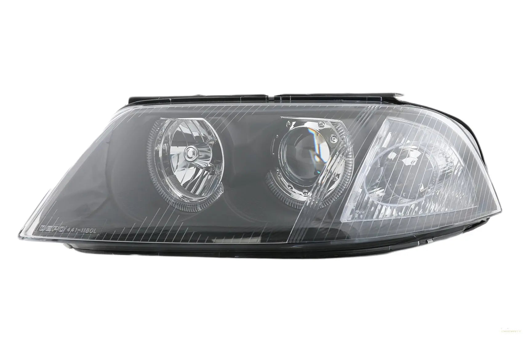 Scheinwerfer Passend Für VW Passat 3bg B5 (09.2000-03.2005) 2 Halo Felgen Schwarz KITT Lightning