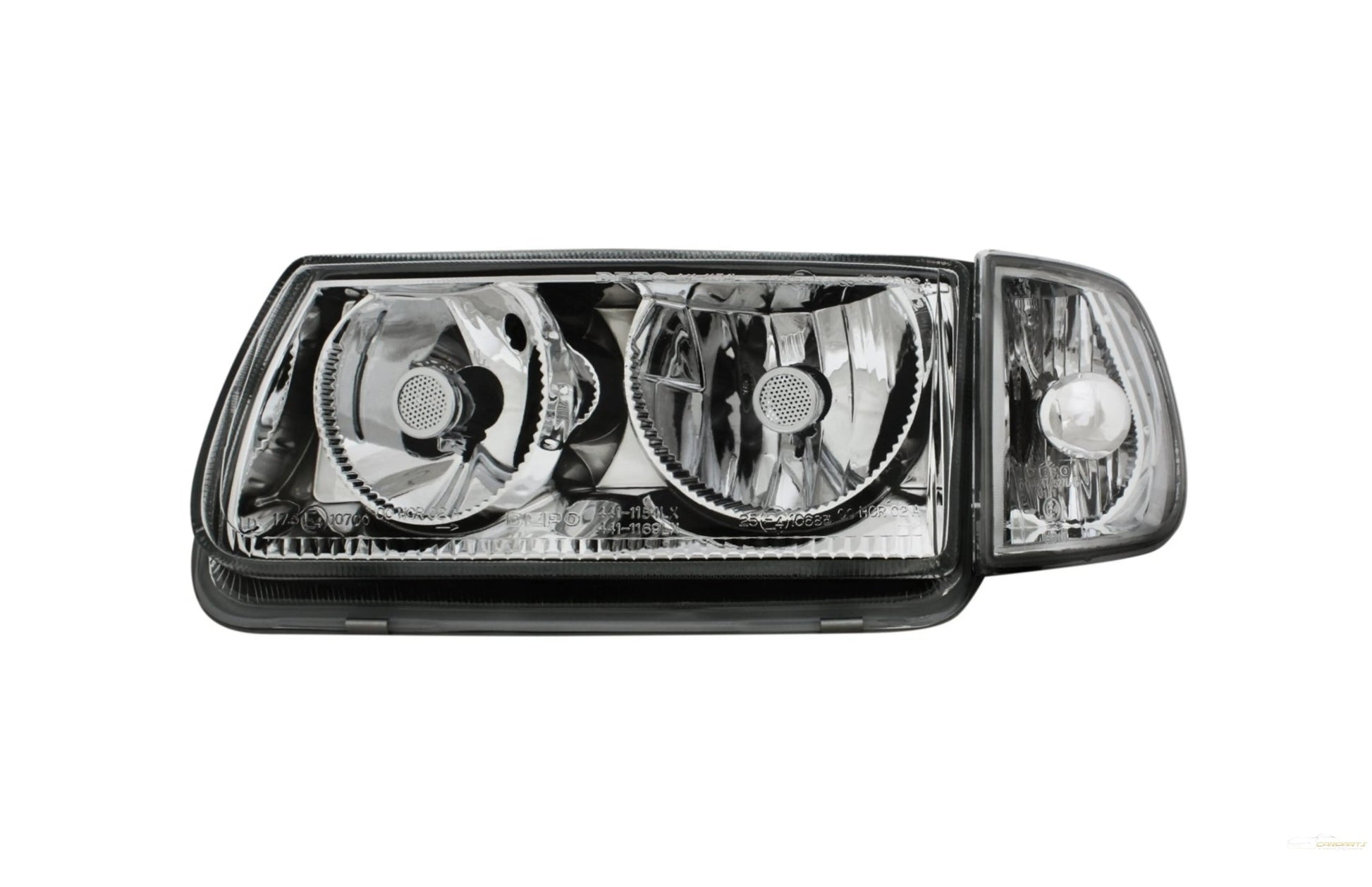 Scheinwerfer Passend Für VW Polo 6n (1995-1998) Chrom KITT Lightning