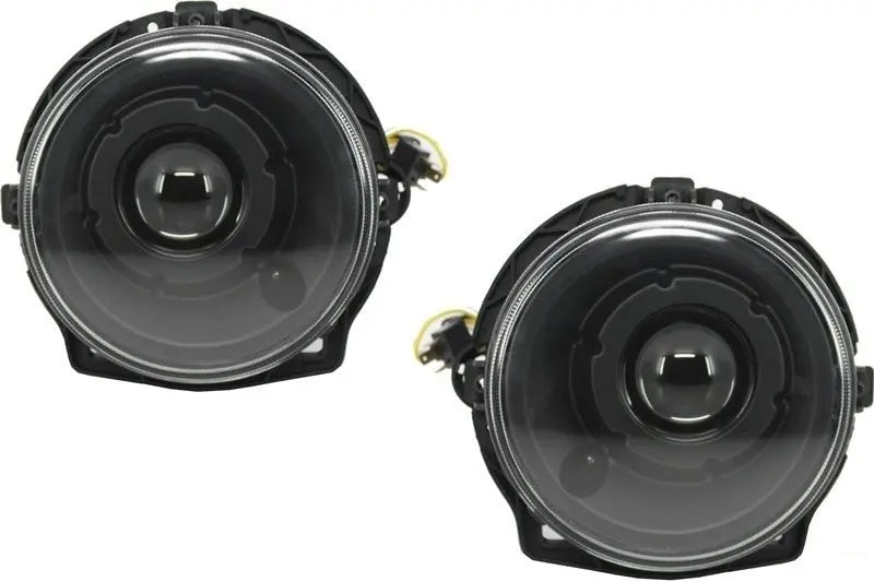 Scheinwerfer Schwarz Bi-Xenon Look Mit Abdeckungen Weiß LED Tagfahrlicht Passend Für Mercedes G-Klasse W463 (1989-2012) G65 Design KITT