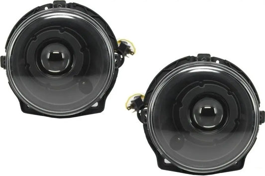 Scheinwerfer Schwarz Bi-Xenon Look Mit Abdeckungen Weiß LED Tagfahrlicht Passend Für Mercedes G-Klasse W463 (1989-2012) G65 Design KITT