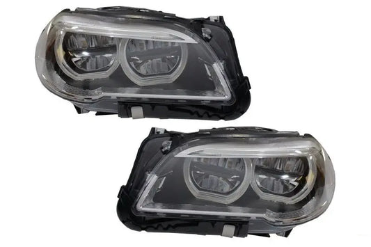 Scheinwerfer Voll-LED Passend Für BMW 5er F10 F11 (2011-2013) Angel Eyes KITT Specials