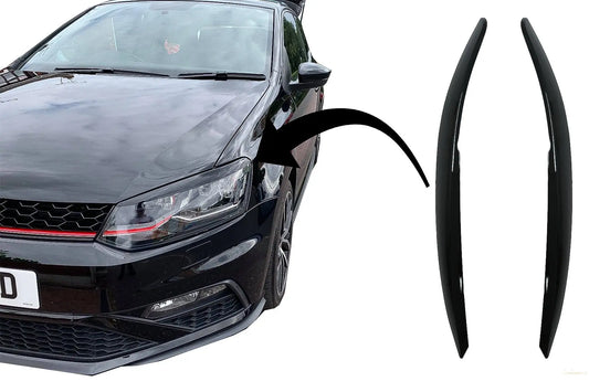 Scheinwerferblenden Passend Für VW Polo 6R 6C (2009-2017) Piano Black KITT