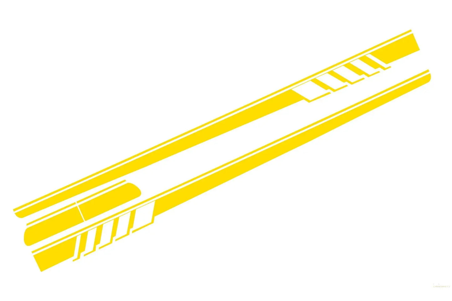 Seitenaufkleber Vinyl Matt Gelb Passend Für Mercedes C-Klasse C205 Coupé A205 Cabriolet (2014) KITT