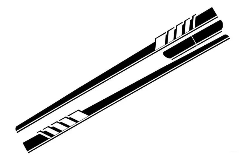Seitenaufkleber Vinyl Matt Schwarz Passend Für Mercedes C-Klasse C205 Coupé A205 Cabriolet (2014-) C63 Design KITT
